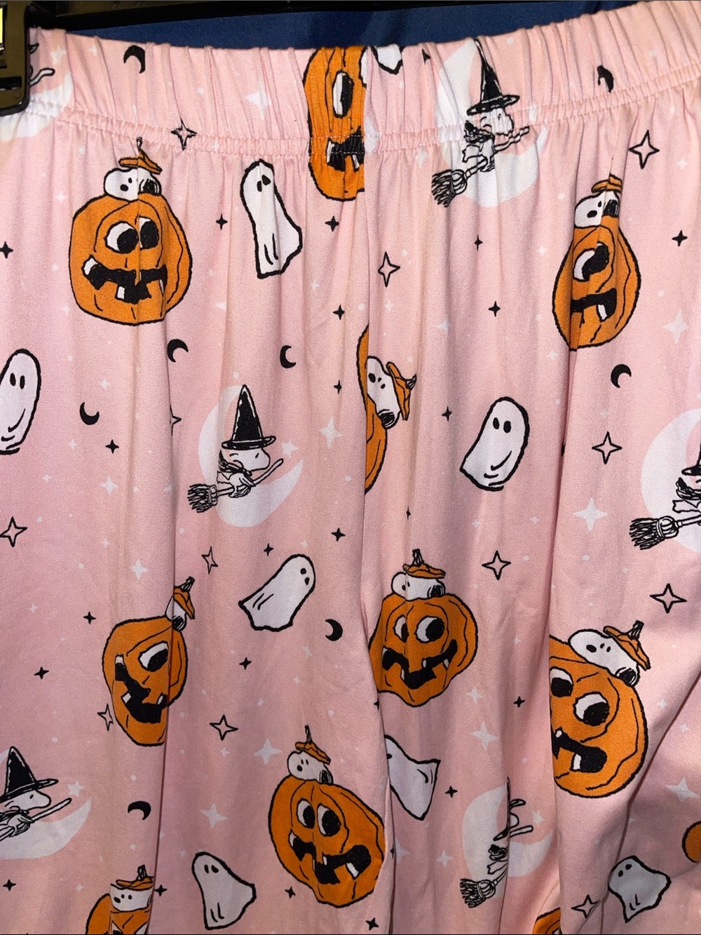 Peanuts Pink Halloween Pumpkin & Ghost Pajama Pants - Picture 2 of 4